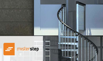 Mister Step Exterior Zink Spiral Stair Photo