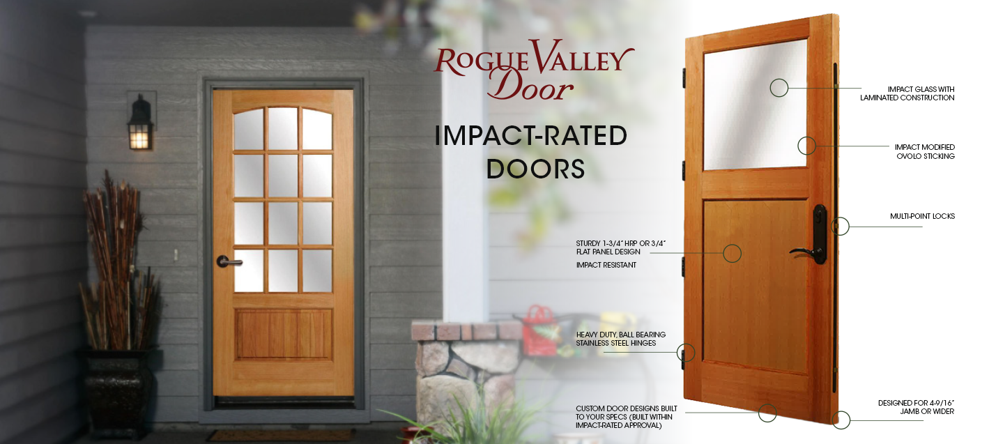 Banner for Impact-Rated Doors by Rogue Valley Doors